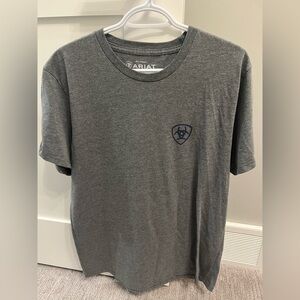 Men’s Ariat Tshirt, gray, size large, very good condition